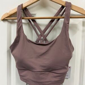 lululemon Crisscross Back Sports Bra - Dusty Mauve
